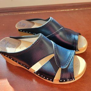 Bastad Troentorp Mariah Clog Sandals Navy Size 38